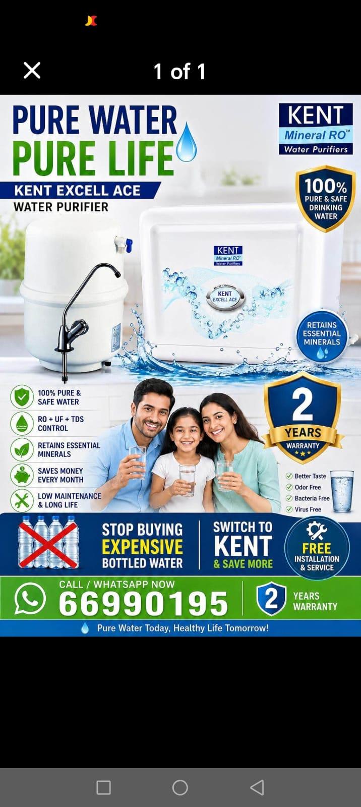 Kent alkaline water purifier